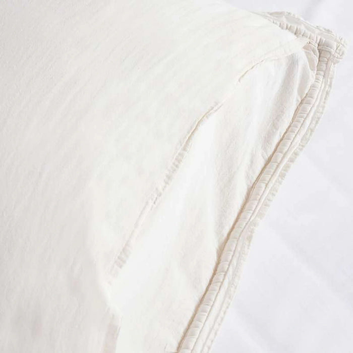 Cameron Cotton Velvet 3-Piece Bedspread Set  220X230Cm - Ivory Pan Home