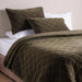 Cameron Cotton Velvet 3-Piece Bedspread Set  220X230Cm - Olive Pan Home