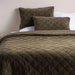 Cameron Cotton Velvet 3-Piece Bedspread Set  220X230Cm - Olive Pan Home