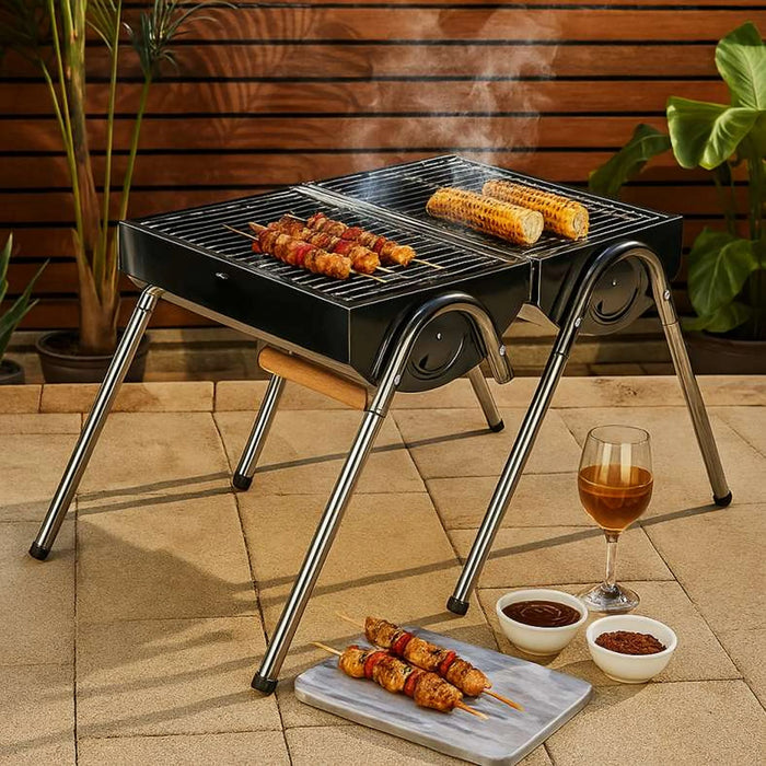 Campingaz Charcoal Bbq Set - Silver Pan Home