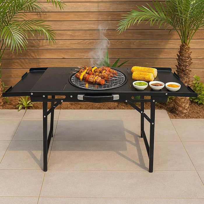Campingaz  Charcoal Bbq Set With Side Stand - Black Pan Home