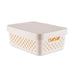 Canna Stackable Storage Box With Lid 11L - White Pan Home