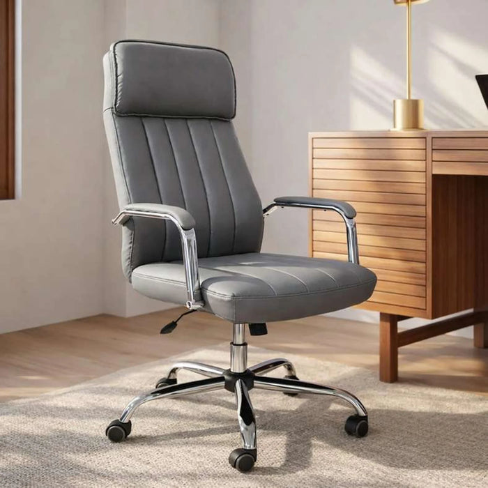 Cantilever High Back Office Chair - Grey