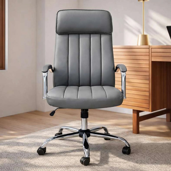 Cantilever High Back Office Chair - Grey