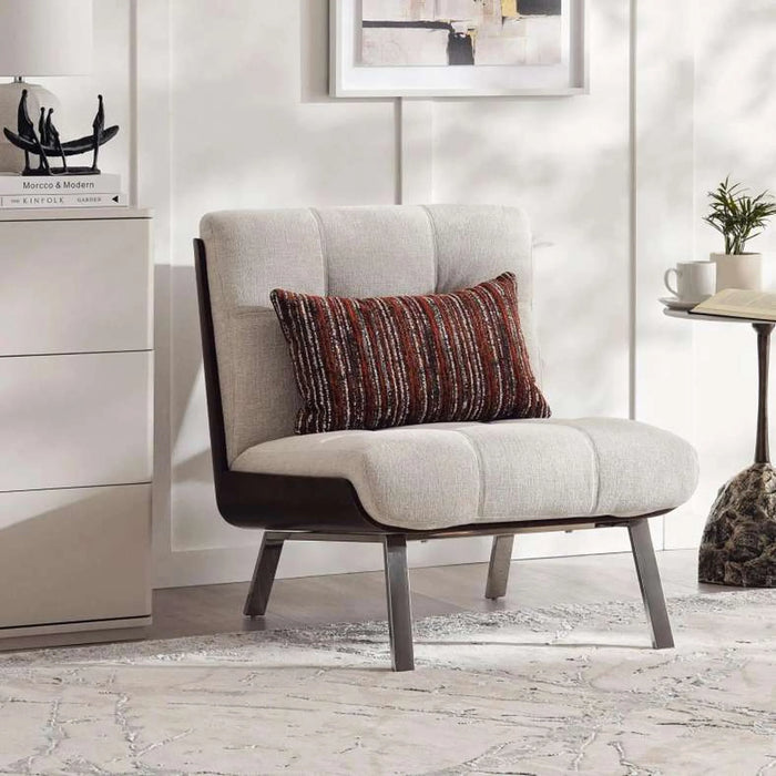 Capitonne Single Seater Sofa - Beige