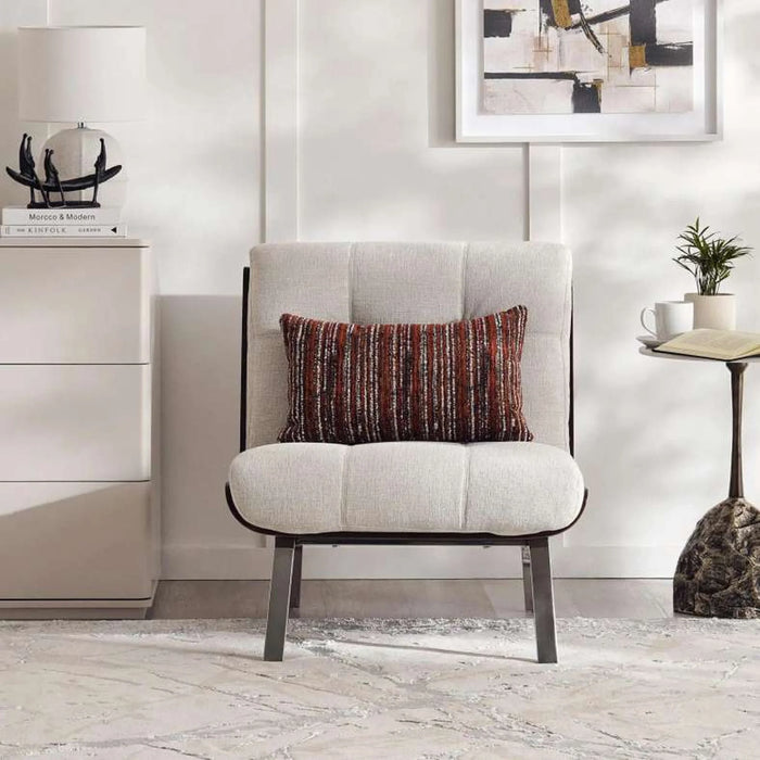 Capitonne Single Seater Sofa - Beige