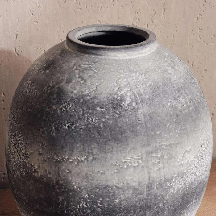 Capri Terracotta Vase 25X25X28Cm - Grey