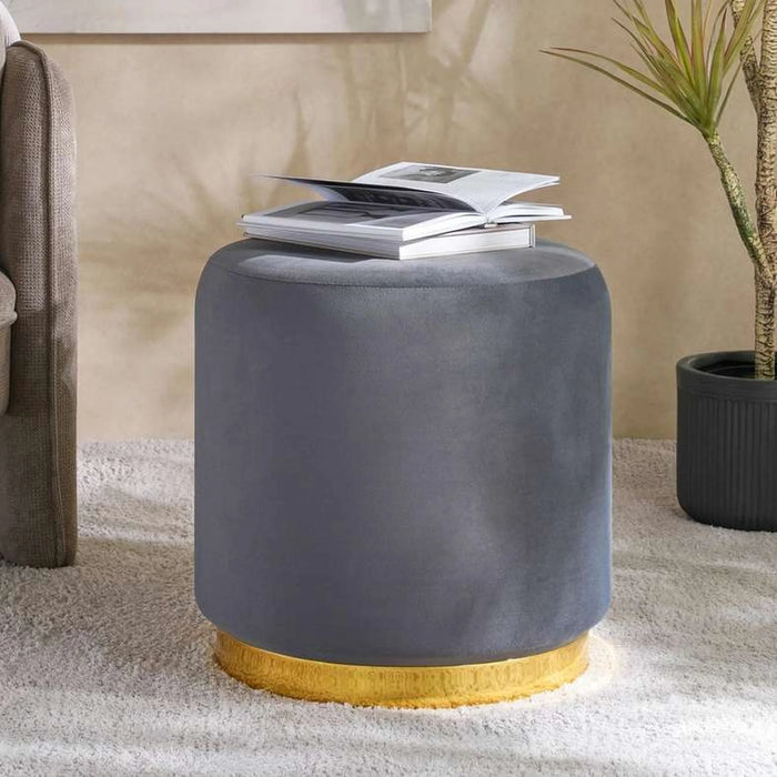 Caproni Pouf 42X42X44Cm - Charcoal
