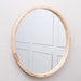 Capronni Wall Mirror Dia80Cm-Natural Wood Pan Home