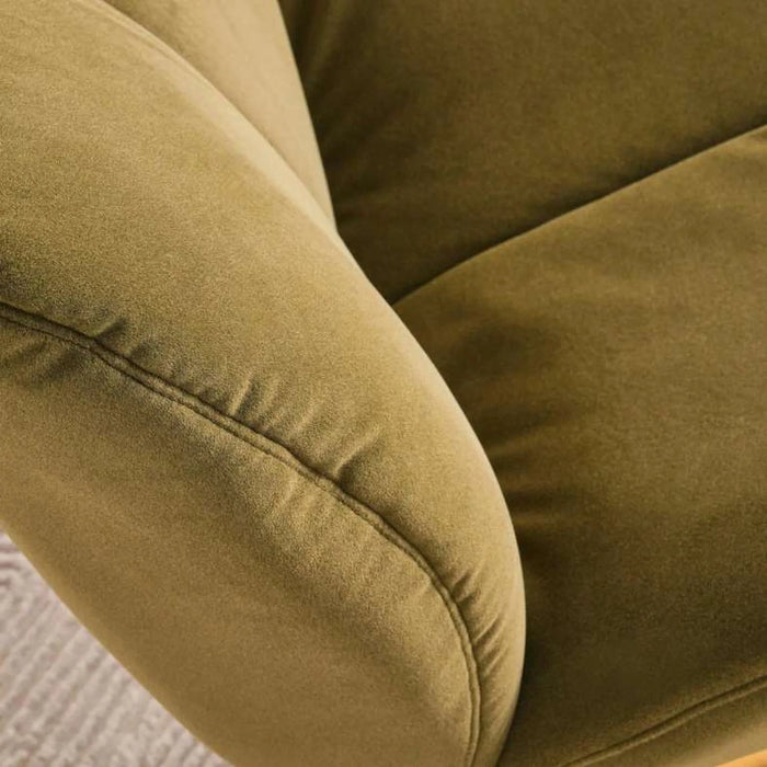 Carino Swivel Accent Chair With Table - Green