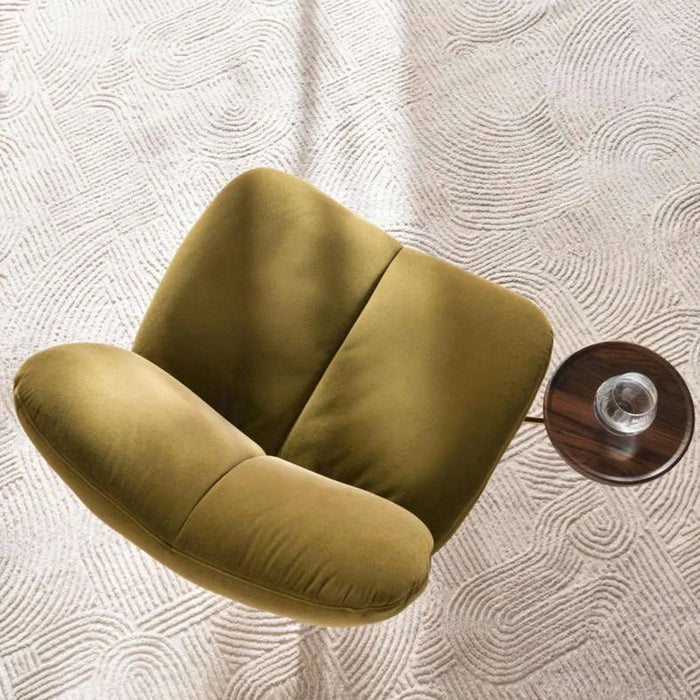 Carino Swivel Accent Chair With Table - Green
