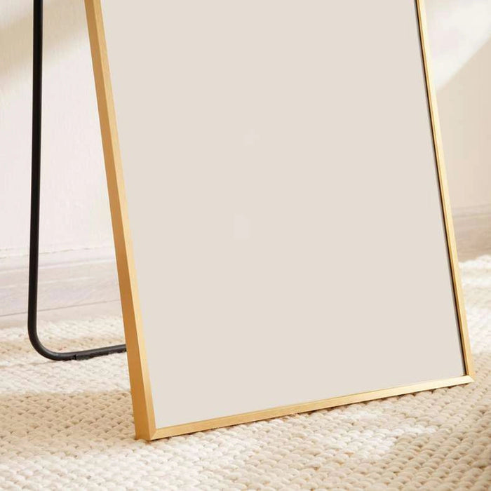 Carla Arch Cheval Mirror With Metal Frame 40X150cm - Gold Pan Home