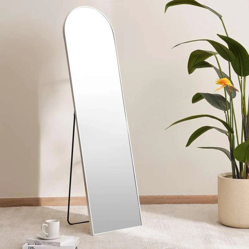 Carla Arch Cheval Mirror With Metal Frame 40X150Cm - Silver Pan Home