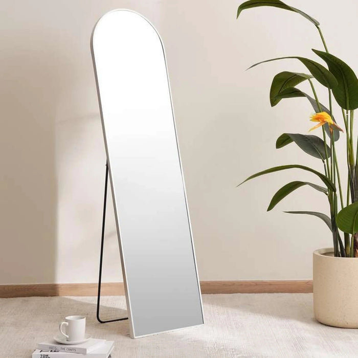 Carla Arch Cheval Mirror With Metal Frame 40X150Cm - Silver Pan Home