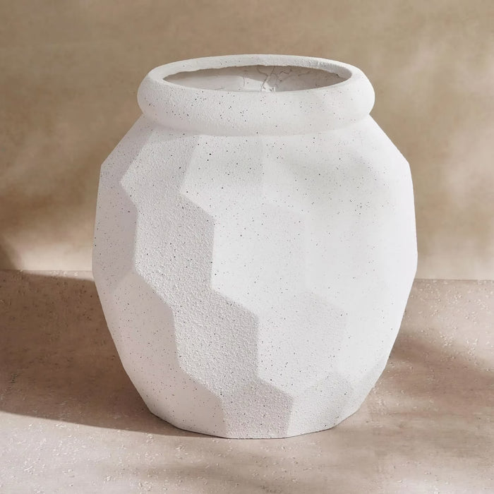 Carlo Polyresin Vase 45X45X46Cm - White