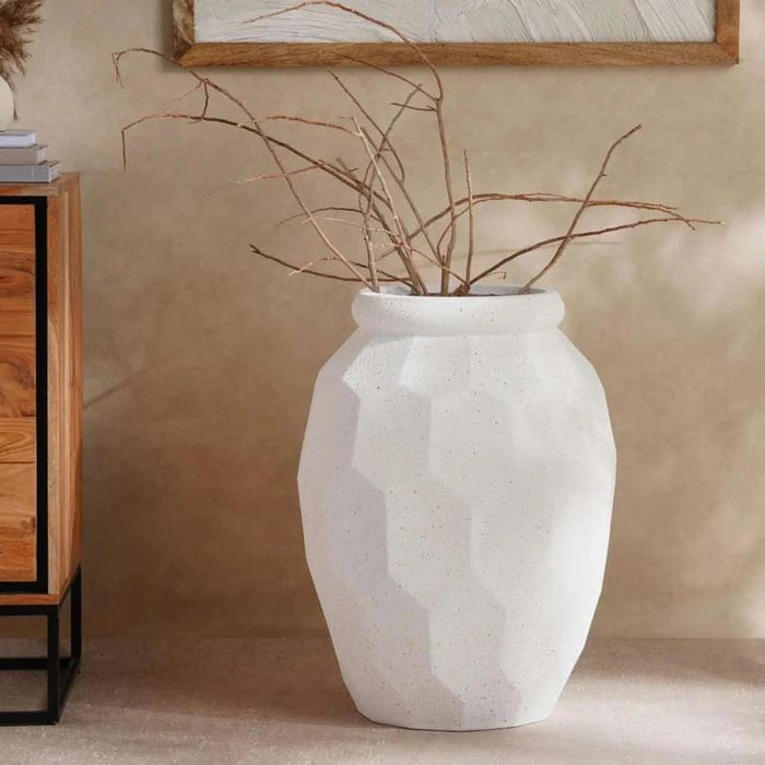Carlo Polyresin Vase 47X47X61.5Cm - White