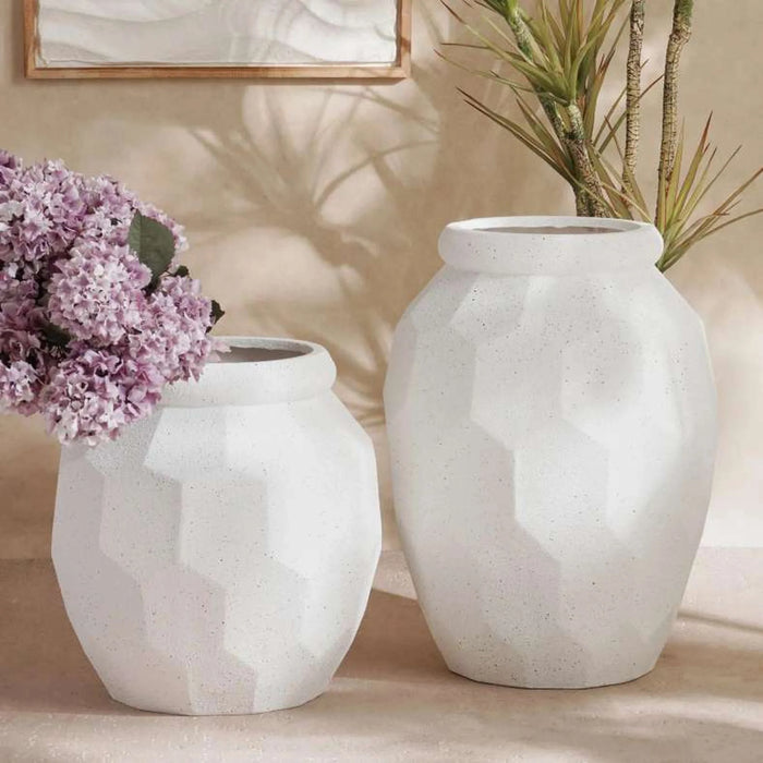 Carlo Polyresin Vase 47X47X61.5Cm - White