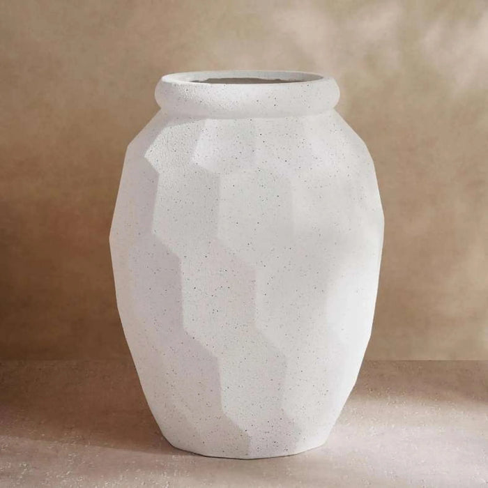 Carlo Polyresin Vase 47X47X61.5Cm - White