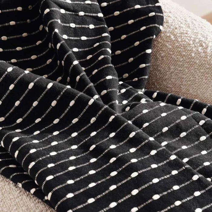 Carlson Textured Throw 130X170Cm - Black Pan Home