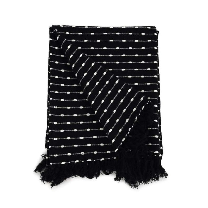 Carlson Textured Throw 130X170Cm - Black Pan Home