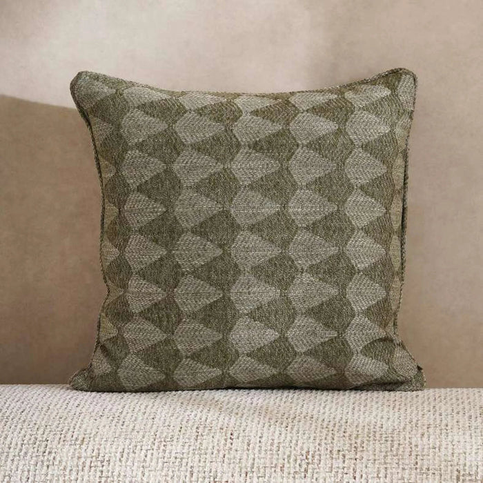 Carmela Textured Down Alt Filled Cushion 50X50Cm - Green Pan Home