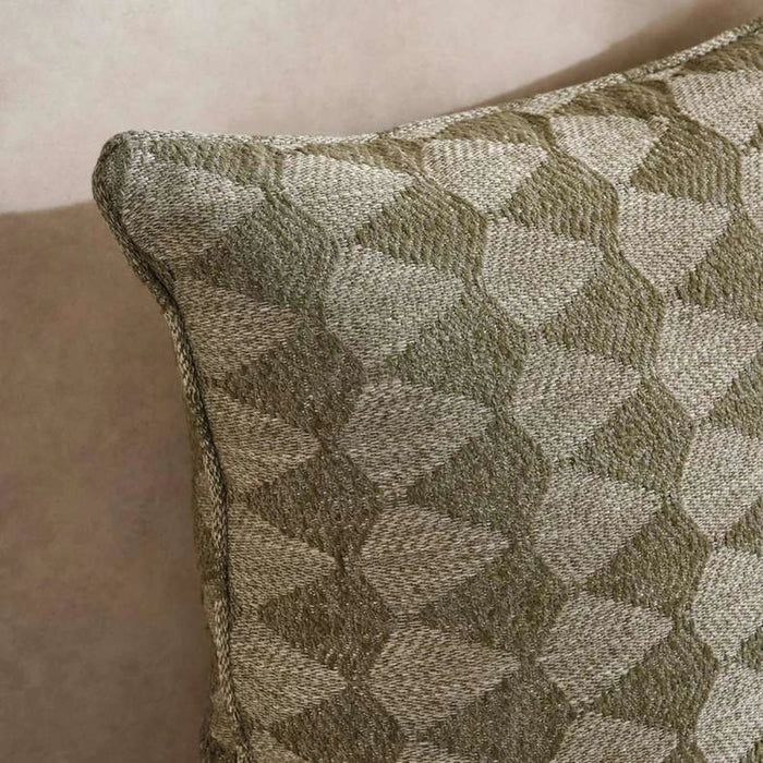 Carmela Textured Down Alt Filled Cushion 50X50Cm - Green Pan Home
