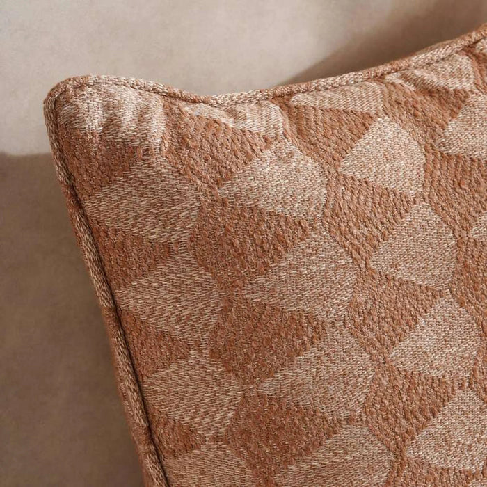 Carmela Textured Down Alt Filled Cushion 50X50Cm - Rust Pan Home