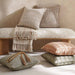 Carmela Textured Down Alt Filled Cushion 50X50Cm - Rust Pan Home
