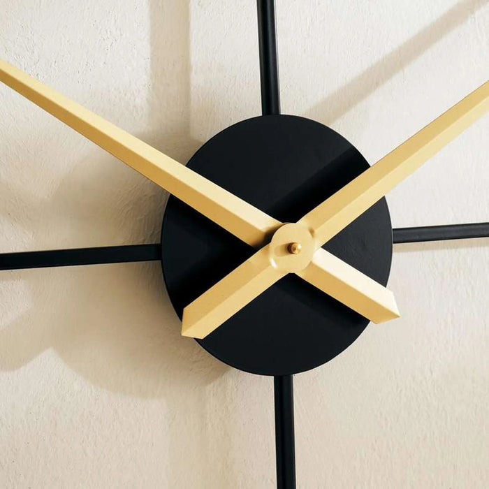 Carmen Metal Wall Clock Dia105Cm - Black