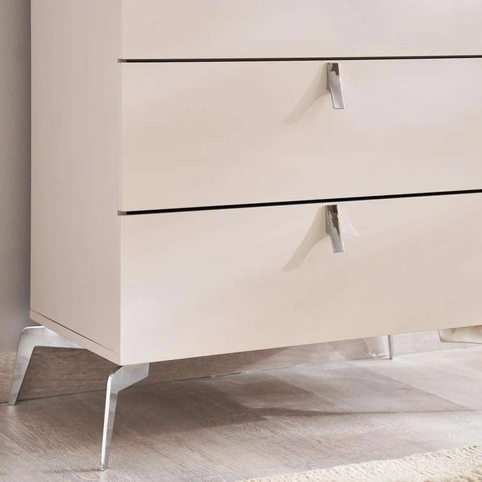 Carmona Chest Of 5 Drawer - Grey
