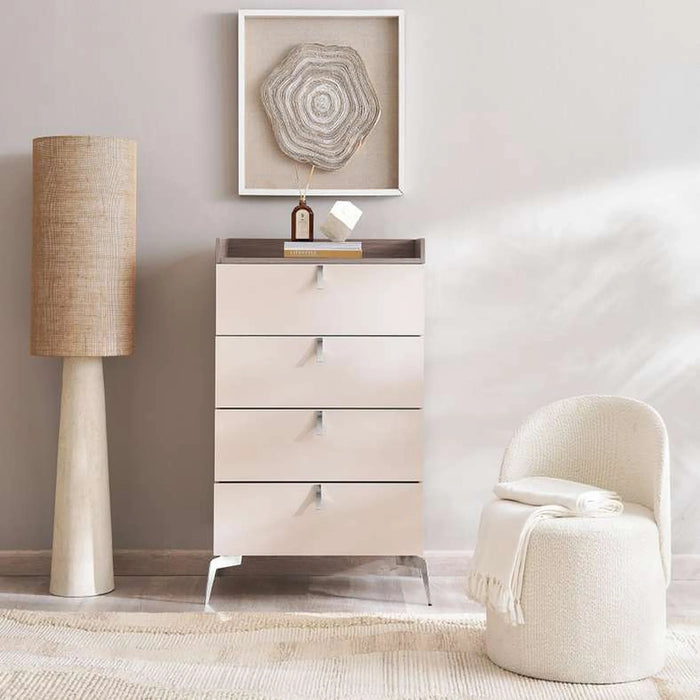 Carmona Chest Of 5 Drawer - Grey