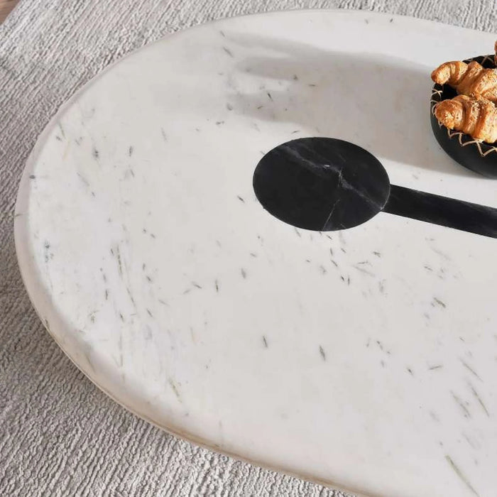Caroline Coffee Table Marble - White Black