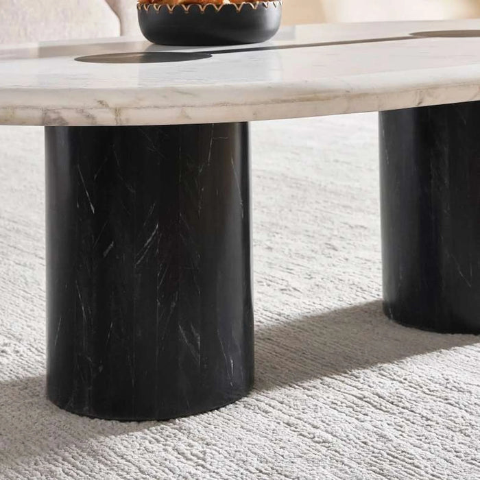 Caroline Coffee Table Marble - White Black