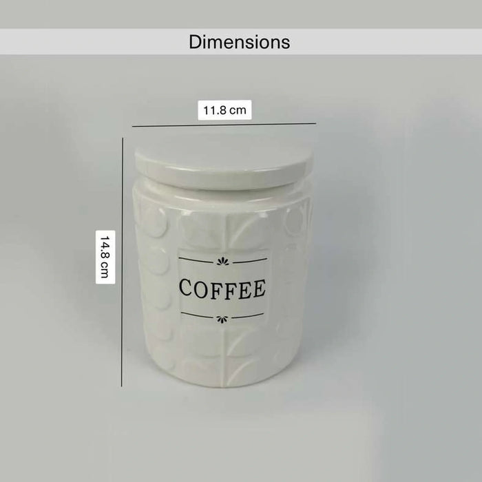 Carrisa Coffee Canister 1050Ml -White