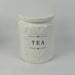 Carrisa Tea Canister 1050Ml -White Pan Home