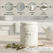Carrisa Tea Canister 1050Ml -White Pan Home