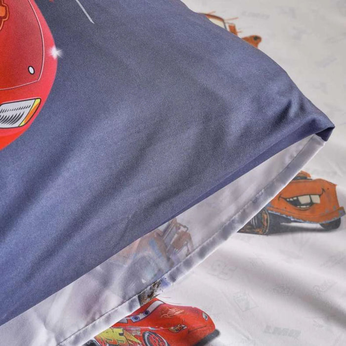 Cars 4 Piece Bed In A Bag  135X220Cm -Dark Blue/Red