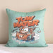 Cars Cotton Filled Cushion 40X40Cm - Red/Green Pan Home