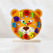 Cartoon Educational Wooden Clock 18X15Cm- Multi Pan Home