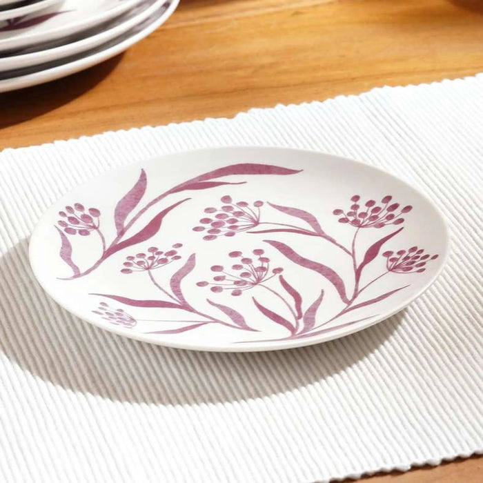 Casa Lilac 12-Piece Porcelain Dinner Set -Lilac