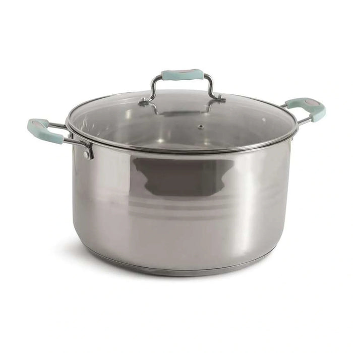 Casa Stainless Steel Cooking Pot With Lid Dia32Cm -Chrome Pan Home