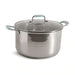 Casa Stainless Steel Cooking Pot With Lid Dia32Cm -Chrome Pan Home
