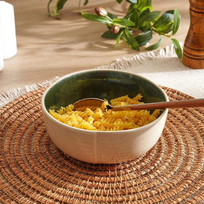 Casafina Stoneware Cereal Bowl Dia16.3cm - Dark Green Pan Home