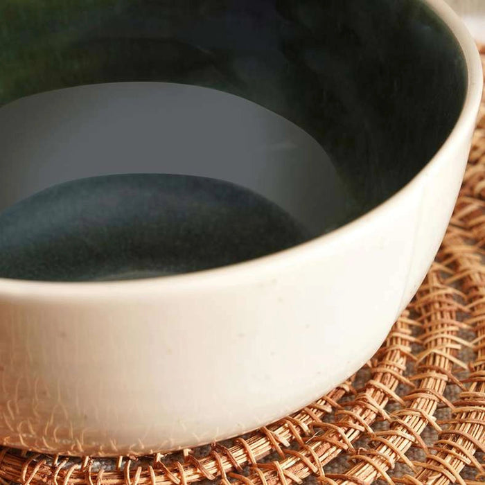 Casafina Stoneware Cereal Bowl Dia16.3cm - Dark Green Pan Home