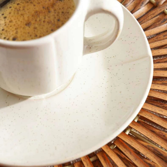 Casafina Stoneware Coffee Cup Saucer 130Ml -Cream