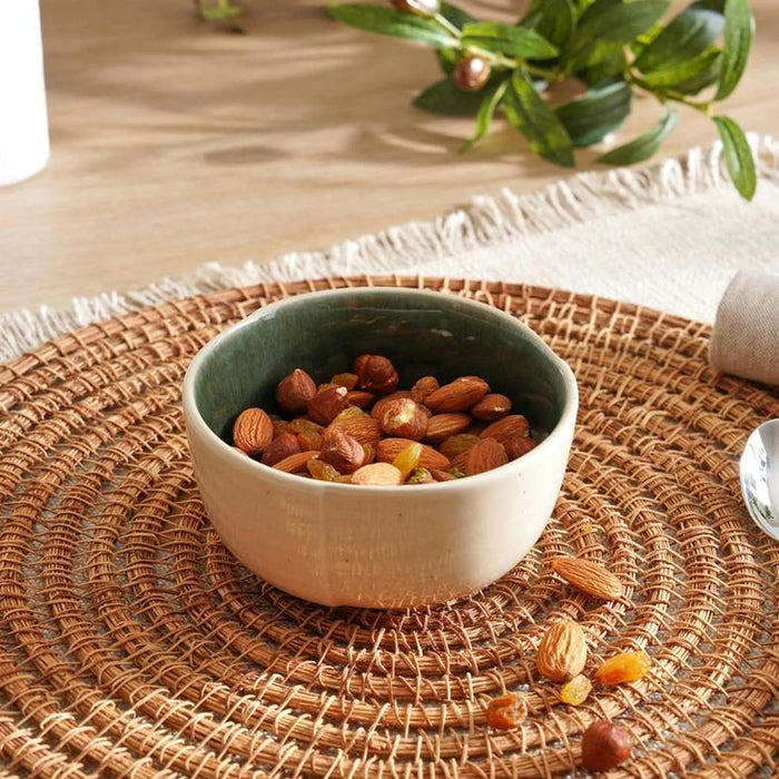Casafina Stoneware Rice Bowl Dia11.4Cm - Dark Green Pan Home
