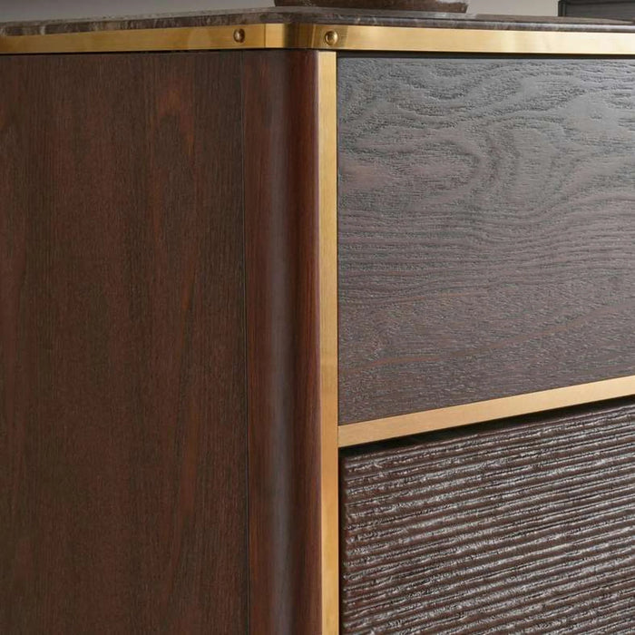 Casavelle 5 Drawer Chest Of Drawer - Walnut