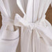 Caspian Max Hooded Waffle Bathrobe S/M-White Pan Home