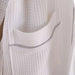 Caspian Max Hooded Waffle Bathrobe S/M-White Pan Home
