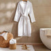 Caspian Max Hooded Waffle Bathrobe S/M-White Pan Home